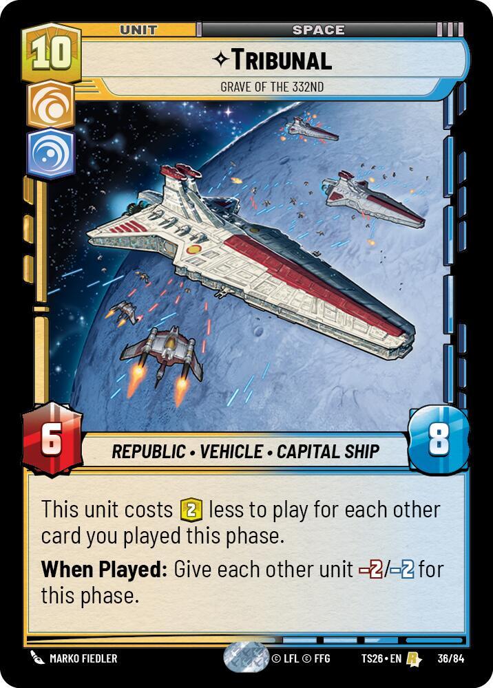 Tribunal - Grave of the 32nd 36/84 Twin Suns Star Wars card