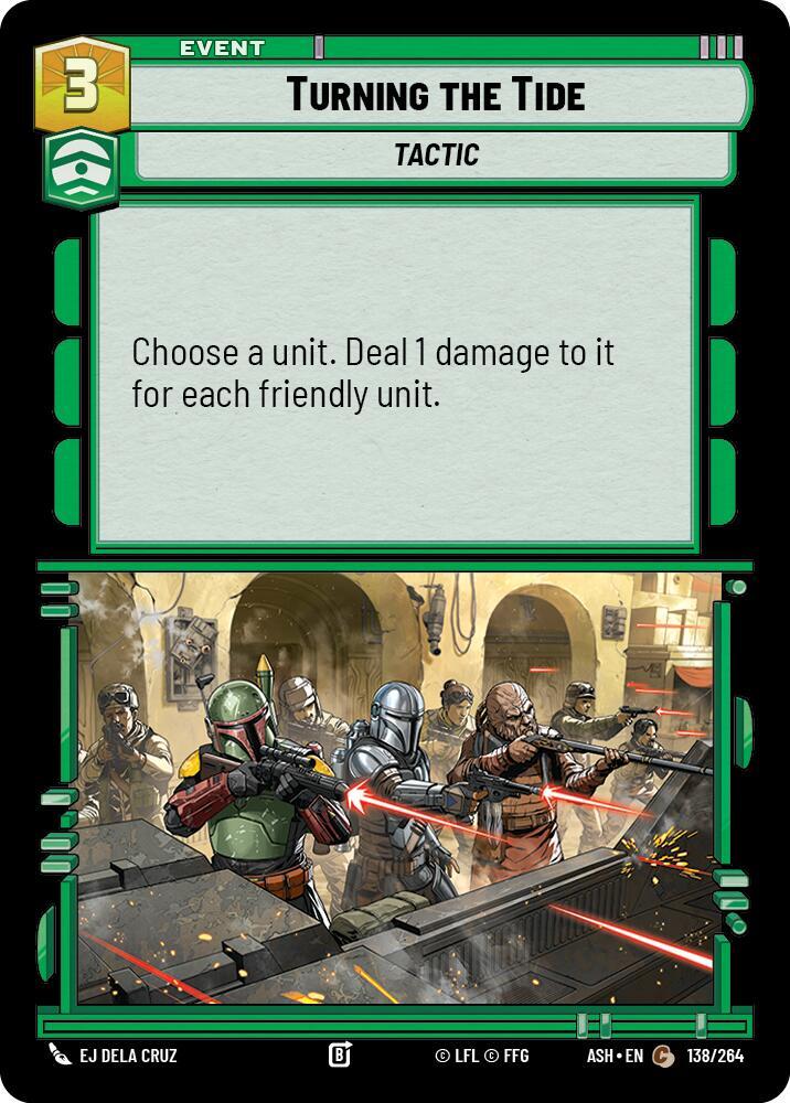 Turning the Tide 138/264 Ashes of the Empire Star Wars card
