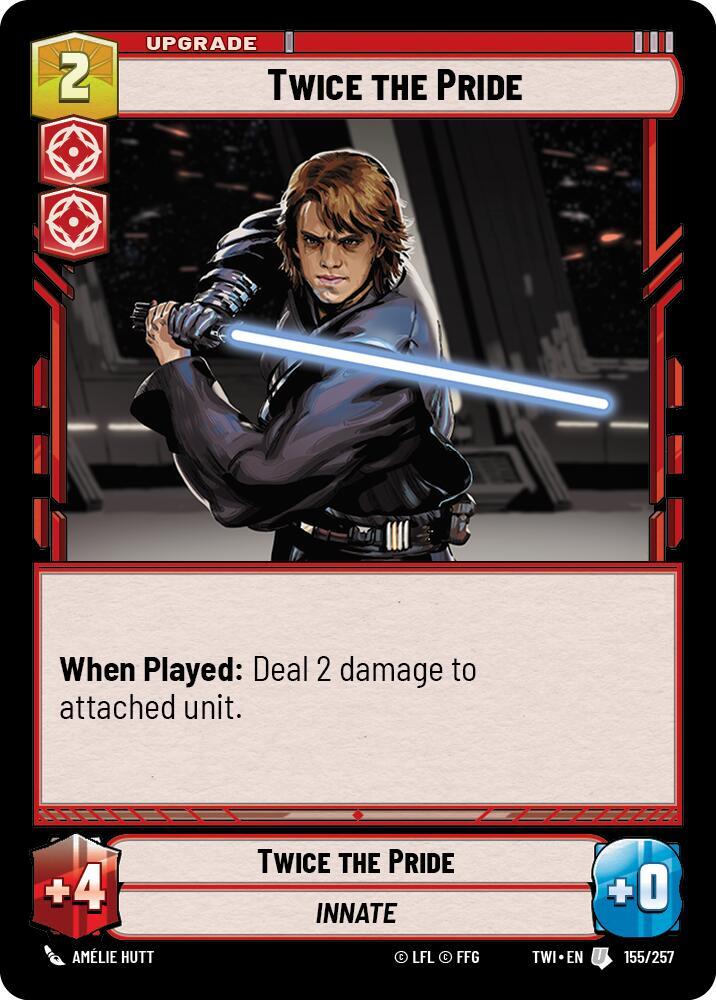 Twice the Pride 155/257 Twilight of the Republic Star Wars card