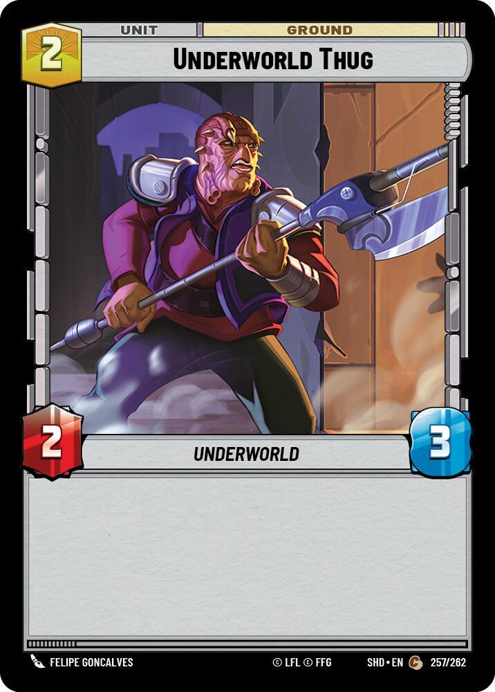 Underworld Thug 257/262 Shadows of the Galaxy Star Wars card