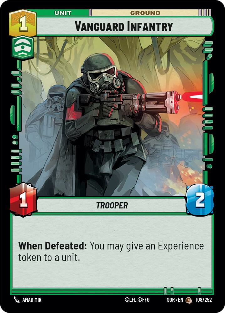 Vanguard Infantry 108/252 Spark of Rebellion Star Wars card