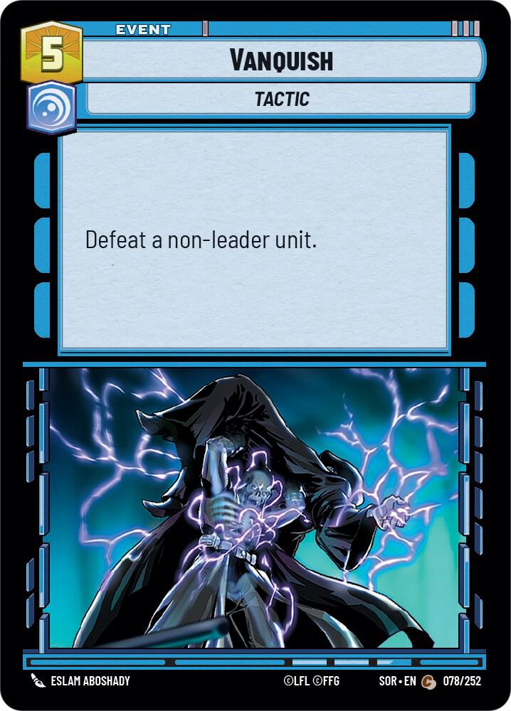 Vanquish 078/252 Spark of Rebellion Star Wars card