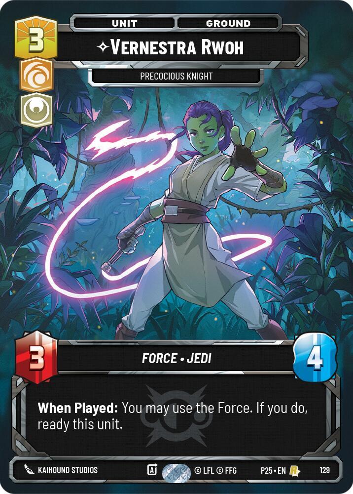 Vernestra Rwoh - Precocious Knight 129 Sector and Regional Promos: Season 1 Star Wars card