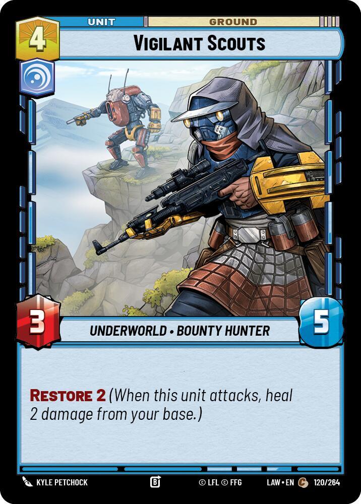 Vigilant Scouts 120/264 A Lawless Time Star Wars card