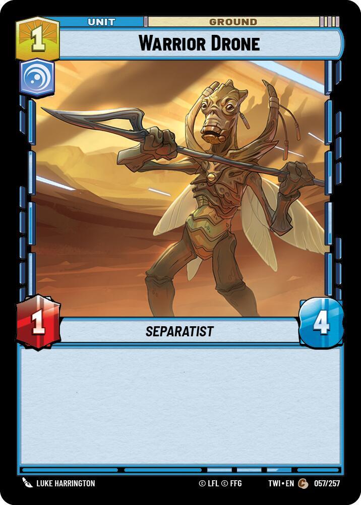 Warrior Drone 057/257 Twilight of the Republic Star Wars card