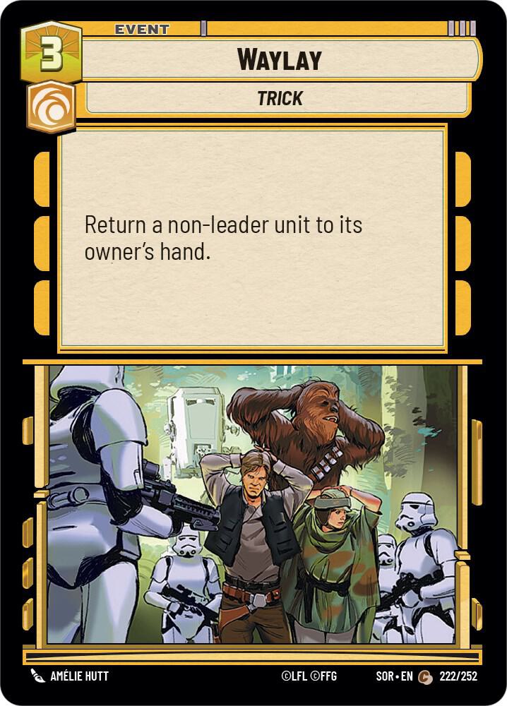 Waylay 222/252 Spark of Rebellion Star Wars card