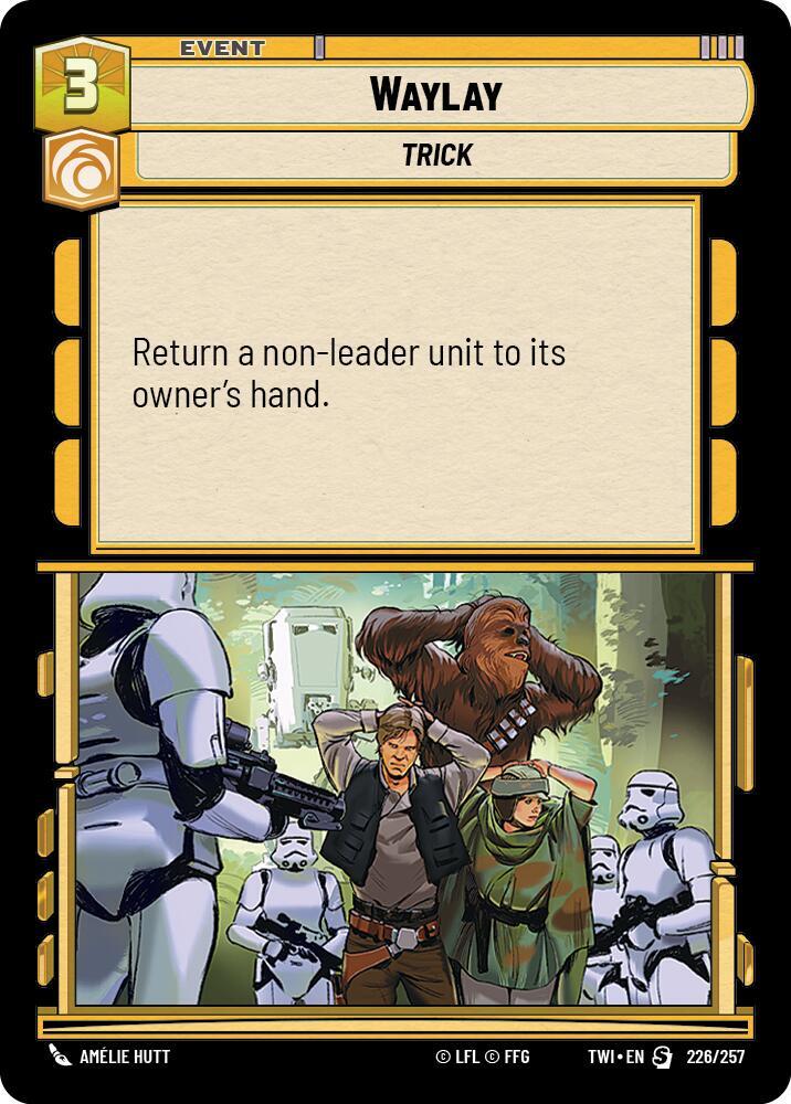 Waylay 226/257 Twilight of the Republic Star Wars card