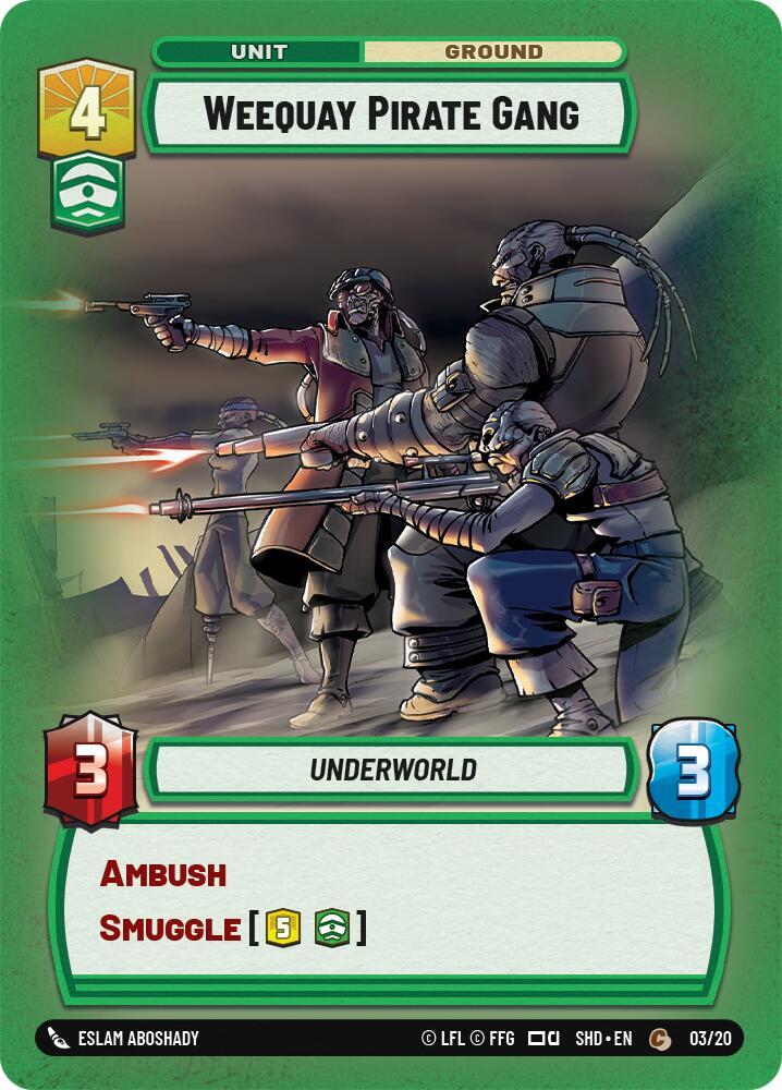 Weequay Pirate Gang 45736 Shadows of the Galaxy: Weekly Play Promos Star Wars card