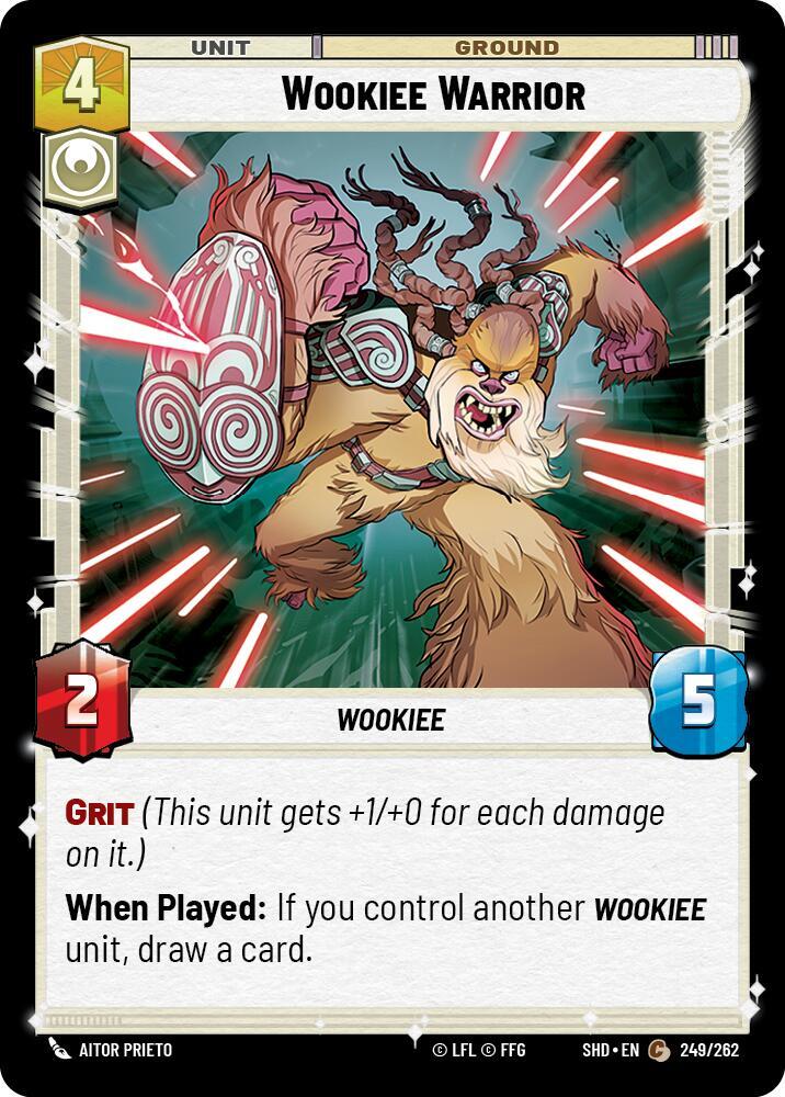 Wookiee Warrior 249/262 Shadows of the Galaxy Star Wars card