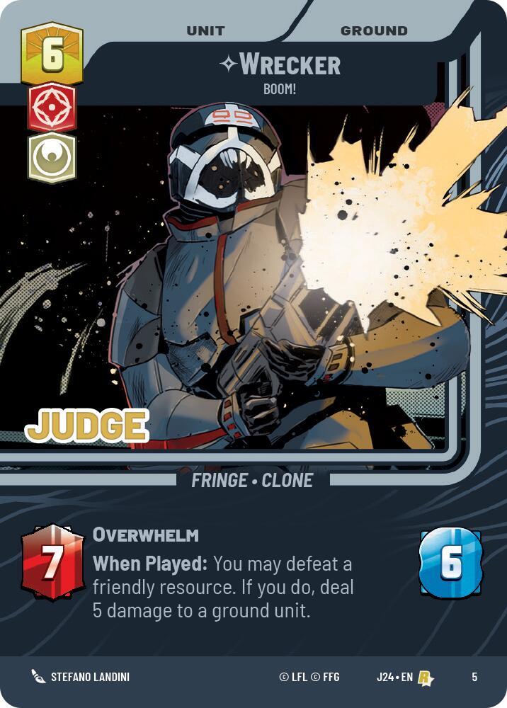 Wrecker - Boom! 5 Judge Promos Star Wars card