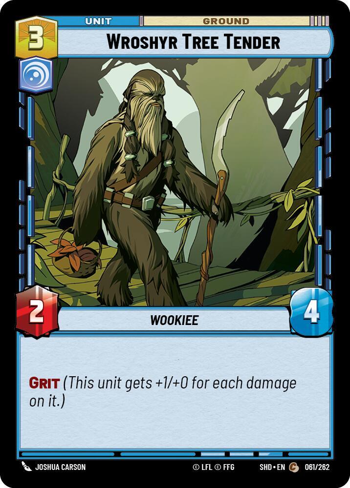 Wroshyr Tree Tender 061/262 Shadows of the Galaxy Star Wars card