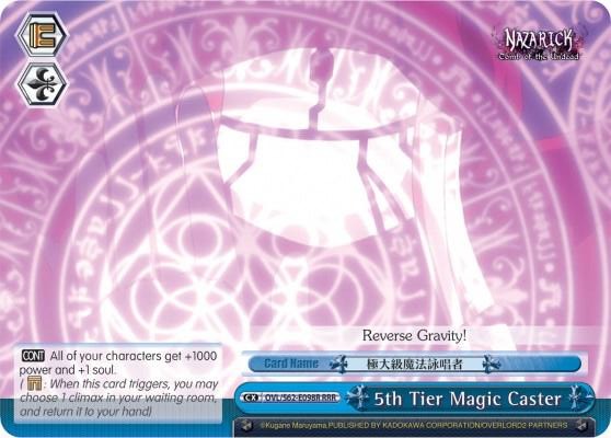 5th Tier Magic Caster RRR OVL/S62-E098R RRR Nazarick: Tomb of the Undead Card