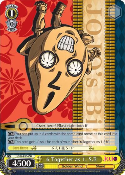 6 Together as 1 SB F JJ/S66-E014f U JoJo's Bizarre Adventure: Golden Wind Card