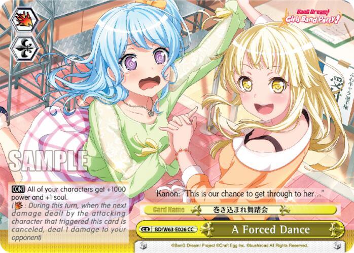 A Forced Dance BD/W63-E026 CC BanG Dream! Girls Band Party! Vol.2 Card