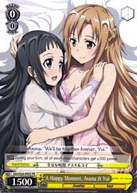 A Happy Moment Asuna and Yui SAO/S20-PE03 PR Sword Art Online Card