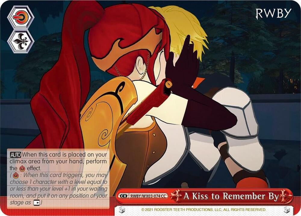A Kiss to Remember By RWBY/WX03-074 CC RWBY Card