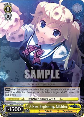 A New Beginning Michiru Foil GRI/S72-E103S PR The Fruit of Grisaia Card