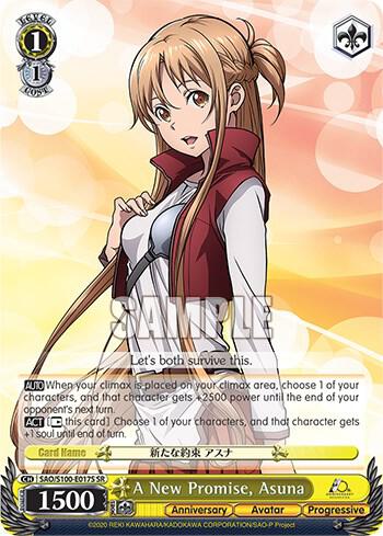 A New Promise Asuna SR SAO/S100-E017S SR Sword Art Online Animation 10th Anniversary Card