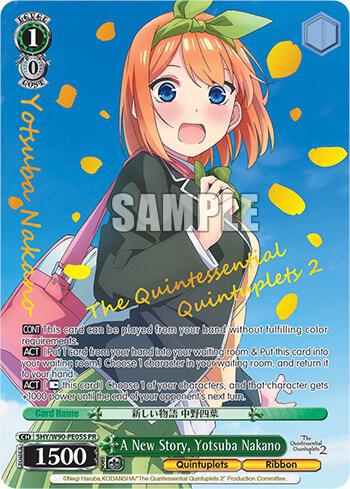 A New Story Yotsuba Nakano Foil 5HY/W90-PE05S PR The Quintessential Quintuplets 2 Card