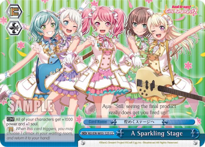 A Sparkling Stage BD/EN-W03-125 CC BanG Dream! Girls Band Party! MULTI LIVE Card