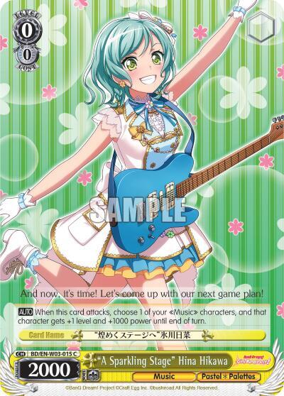 A Sparkling Stage Hina Hikawa BD/EN-W03-015 C BanG Dream! Girls Band Party! MULTI LIVE Card