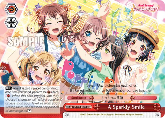 A Sparkly Smile BD/W63-E068 CR BanG Dream! Girls Band Party! Vol.2 Card