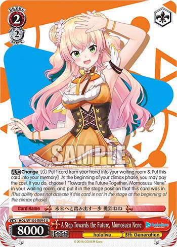 A Step Towards the Future Momosuzu Nene HOL/W104-E094 U hololive production Vol.2 Card