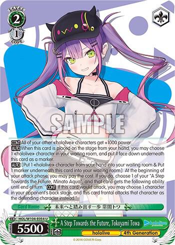 A Step Towards the Future Tokoyami Towa HOL/W104-E054 U hololive production Vol.2 Card