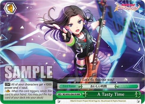 A Tasty Time RRR BD/W95-E061R RRR BanG Dream! Girls Band Party! 5th Anniversary Card