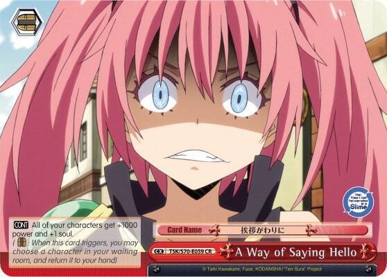 A Way of Saying Hello TSK/S70-E059 CR That Time I Got Reincarnated as a Slime Card