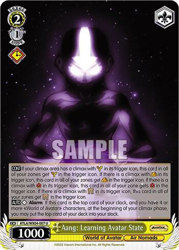 Aang Learning Avatar State ATLA/WX04-007 U Avatar: The Last Airbender Card