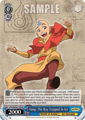 Aang The Boy Trapped In Ice SR ATLA/WX04-T12S SR Avatar: The Last Airbender Card