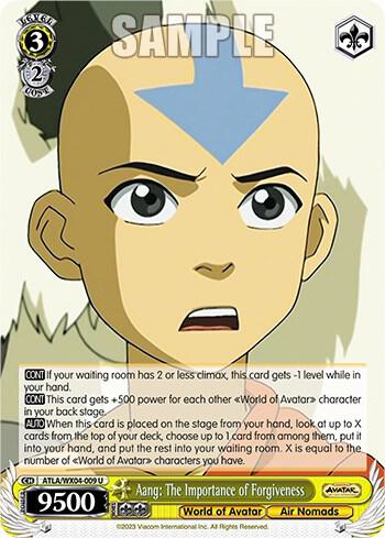 Aang The Importance of Forgiveness ATLA/WX04-009 U Avatar: The Last Airbender Card