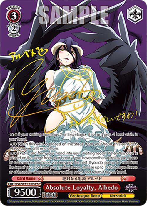 Absolute Loyalty Albedo SP OVL/SE51-E49SP SP Nazarick: Tomb of the Undead Vol.3 Extra Booster Card