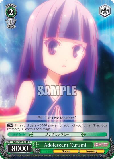 Adolescent Kurami NGL/S58-E044 C No Game No Life Card