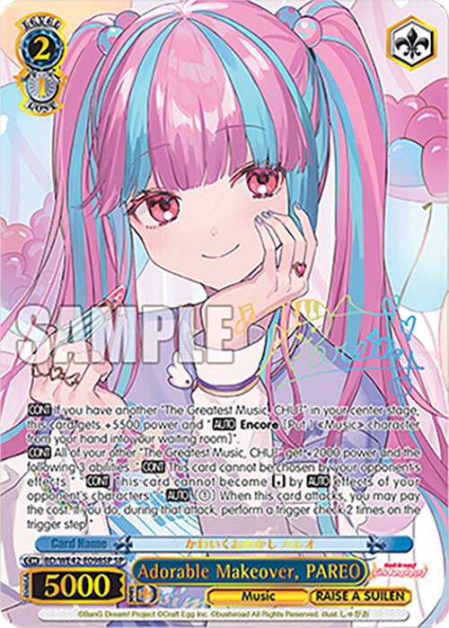 Adorable Makeover PAREO SP BD/WE42-E098SP SP BanG Dream! Girls Band Party! Countdown Collection Premium Booster Card