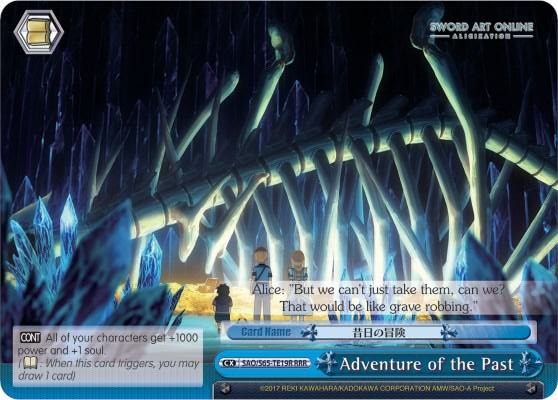 Adventure of the Past RRR SAO/S65-TE19R RRR Sword Art Online -Alicization- Card