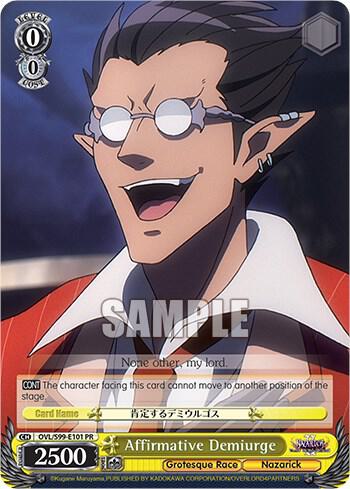 Affirmative Demiurge OVL/S99-E101 PR Nazarick: Tomb of the Undead Vol.2 Card