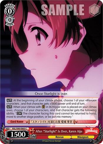 After Starlight Is Over Karen Aijo RSL/S98-E065 C Revue Starlight The Movie Card