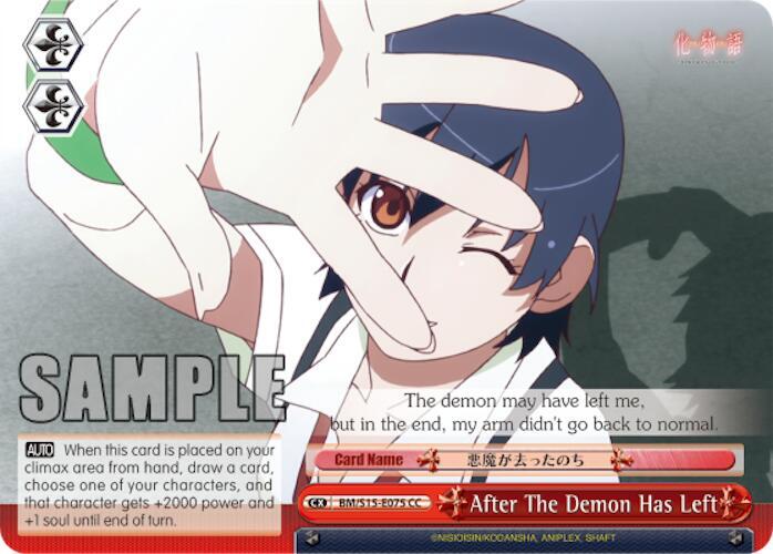 After The Demon Has Left BM/S15-E075 CC BAKEMONOGATARI Card