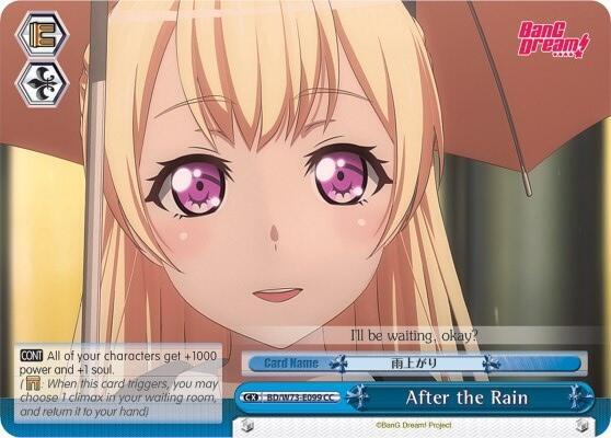 After the Rain BD/W73-E099 CC BanG Dream! Vol.2 Card