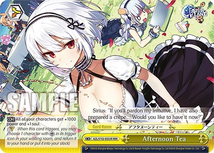 Afternoon Tea RRR AZL/S102-E033R RRR Azur Lane Card