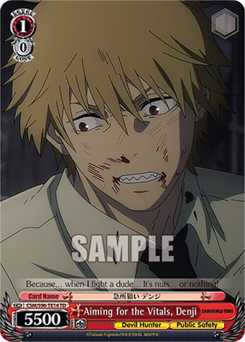Aiming for the Vitals Denji CSM/S96-TE14 TD Chainsaw Man Card