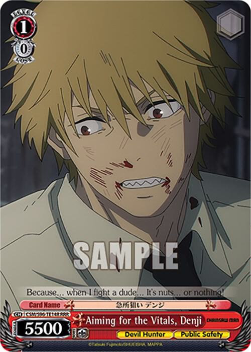 Aiming for the Vitals Denji RRR CSM/S96-TE14R RRR Chainsaw Man Card
