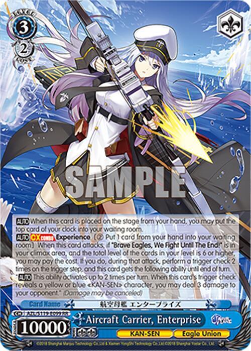 Aircraft Carrier Enterprise AZL/S119-E099 RR Azur Lane Vol. 2 Card