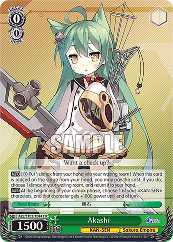Akashi AZL/S102-TE44 TD Azur Lane Card
