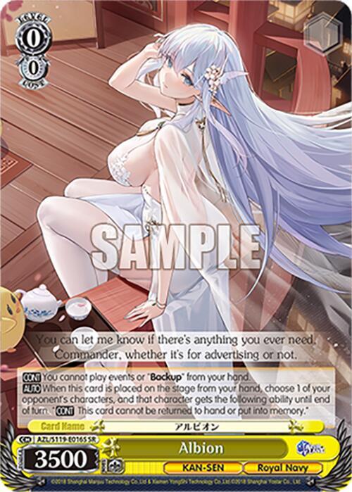 Albion SR AZL/S119-E016S SR Azur Lane Vol. 2 Card