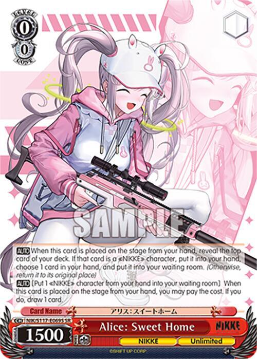 Alice Sweet Home SR NIK/S117-E069S SR GODDESS OF VICTORY: NIKKE Card