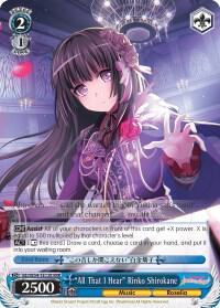 All That I Hear Rinko Shirokane RRR BD/W54-TE12R RRR BanG Dream! Girls Band Party! Card