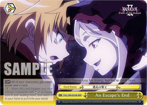 An Escapes End RRR OVL/S99-E024R RRR Nazarick: Tomb of the Undead Vol.2 Card